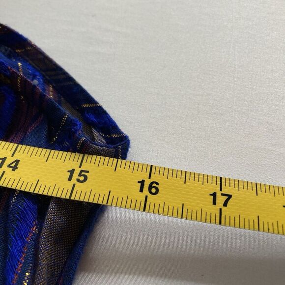 Cleobella Women's Purple Luma Jumpsuit Size 4P Metallic Wide Leg Boho Streetwear - Picture 13 of 14